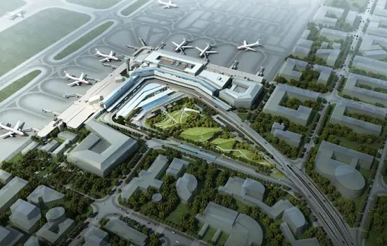 上海虹桥机场应用舞阳钢板万余吨